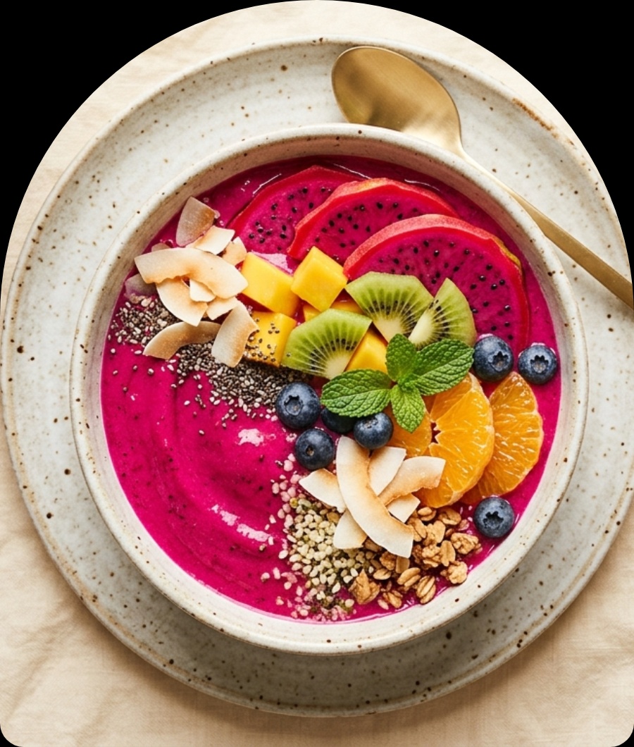 Bowl con pitahaya fresca